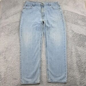 Vintage Carhartt Jeans Men 40x31 Blue Relaxed Straight Light Wash Denim Workwear